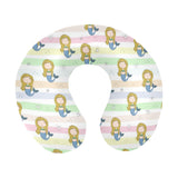 Cute hand drawn mermaid U-Shaped Travel Neck Pillow