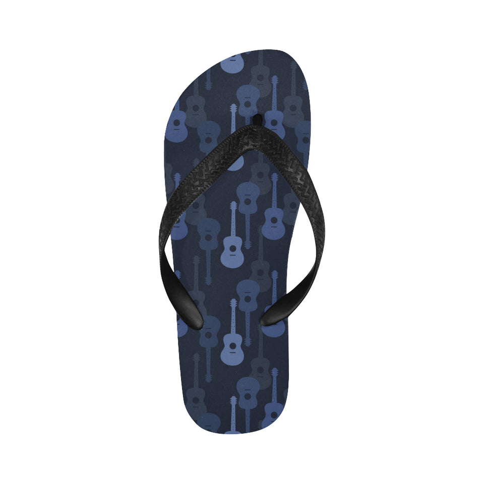 Blue Theme guitar pattern Unisex Flip Flops