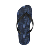 Blue Theme guitar pattern Unisex Flip Flops