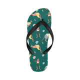 Kangaroo leaves pattern Unisex Flip Flops