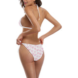 Watercolor pink heart pattern Sexy Bikinis Two-Piece Swimsuits