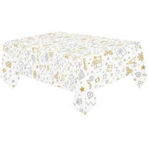 Christmas tree Christmas element Silver gold patte Tablecloth