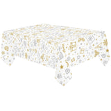 Christmas tree Christmas element Silver gold patte Tablecloth
