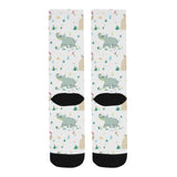 Cute Rhino pattern Crew Socks