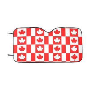 Canada Pattern Print Design 05 Car Sun Shade