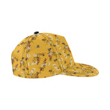 Bee flower pattern All Over Print Snapback Cap