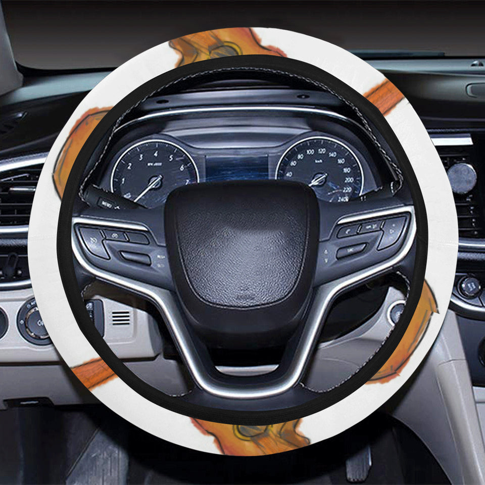 Paint Guitar Pattern Car Steering Wheel Cover