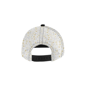 Christmas tree Christmas element Silver gold patte All Over Print Snapback Cap