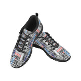 Skate Board Pattern Print Design 04 Women's Sneaker Shoes