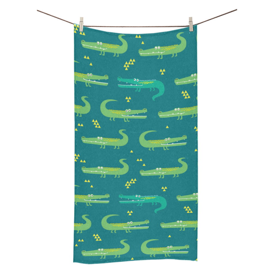 Crocodile pattern Bath Towel
