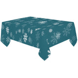 Snowflake pattern dark background Tablecloth