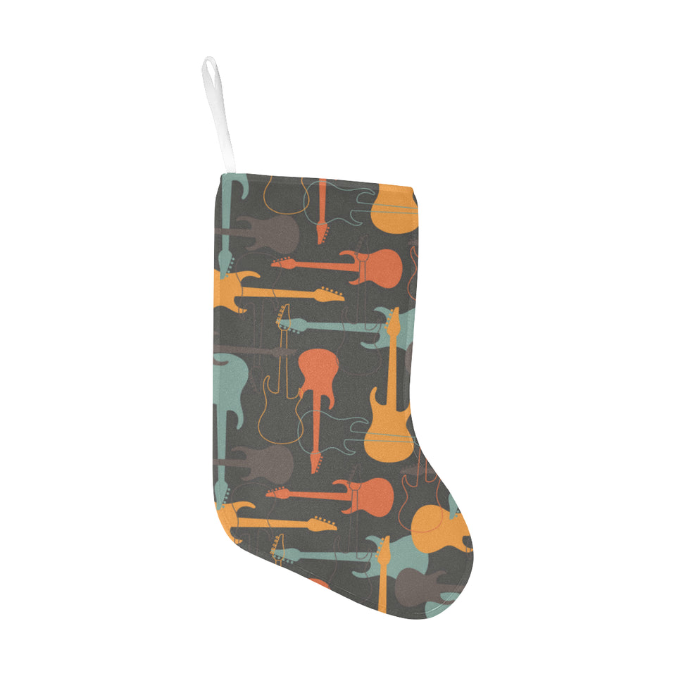 electric guitars pattern Christmas Stocking