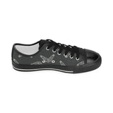 Hand drawn boomerang Australian aboriginal ornamen Kids' Boys' Girls' Low Top Canvas Shoes Black
