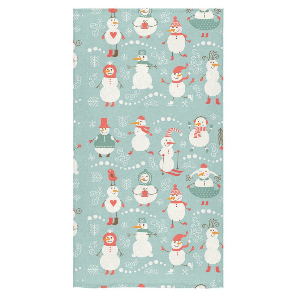 Cute snowman pattern Bath Towel