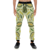 Durian leaves pattern background Unisex Casual Sweatpants
