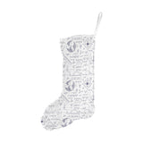 Math Pattern Print Design 03 Christmas Stocking