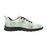 French bulldog hawaii blackground Women's Sneaker Shoes