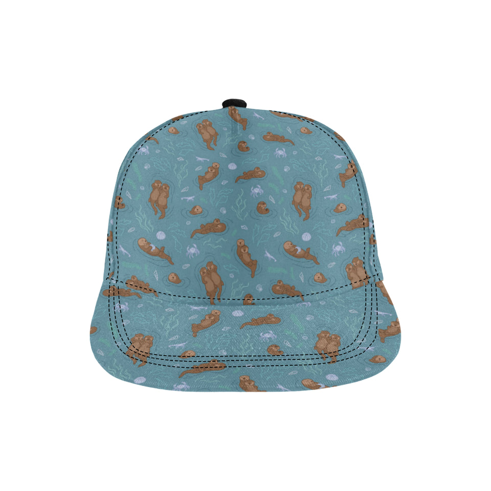 Sea otters pattern All Over Print Snapback Cap