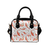 Watercolor fancy carp pattern Shoulder Handbag