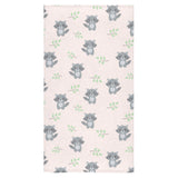 cute raccoons leaves pattern Bath Towel