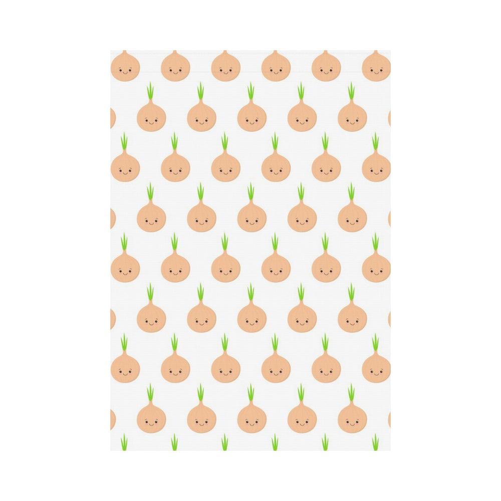 cute onions smiling faces House Flag Garden Flag