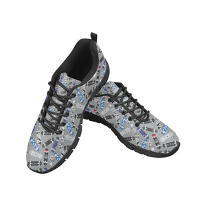 Skate Board Pattern Print Design 03 Women's Sneaker Shoes
