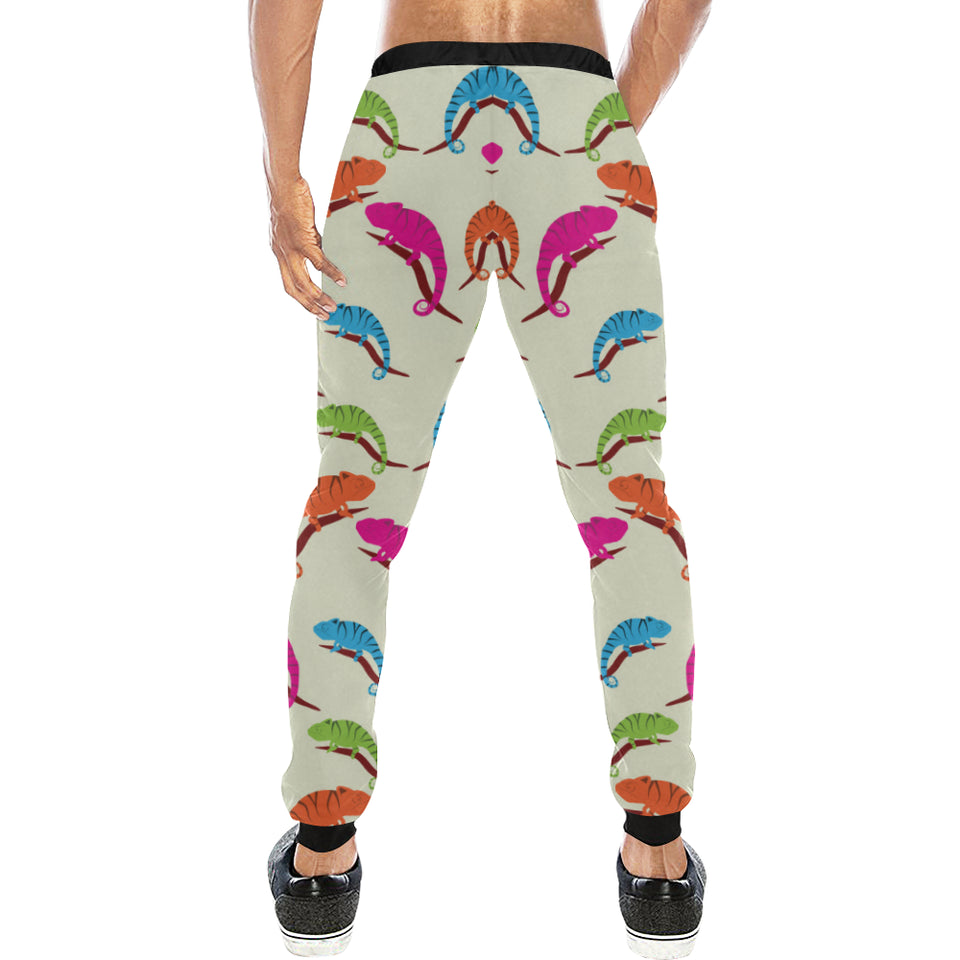 Colorful Chameleon lizard pattern Unisex Casual Sweatpants