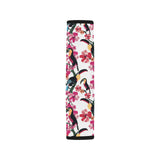 Toucan flower design pattern Car Seat Belt Cover