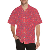 Skate Board Pattern Print Design 01 Men's All Over Print Hawaiian Shirt (Model T58)