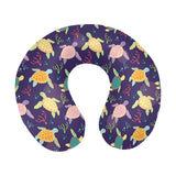 Colorful sea turtle pattern U-Shaped Travel Neck Pillow
