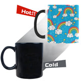 Rainbows Sky Clouds Pattern Morphing Mug Heat Changing Mug