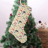 Mustache Beard Pattern Print Design 03 Christmas Stocking