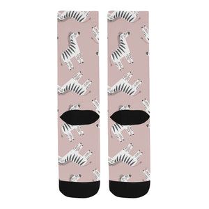 Cute zebra pattern Crew Socks
