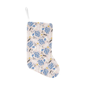 Cute peacock pattern Christmas Stocking