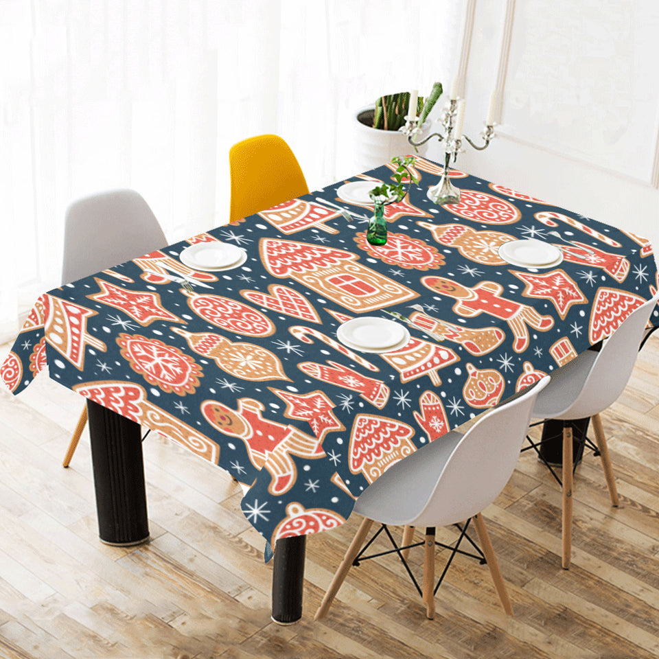 Christmas gingerbread cookie pattern Tablecloth