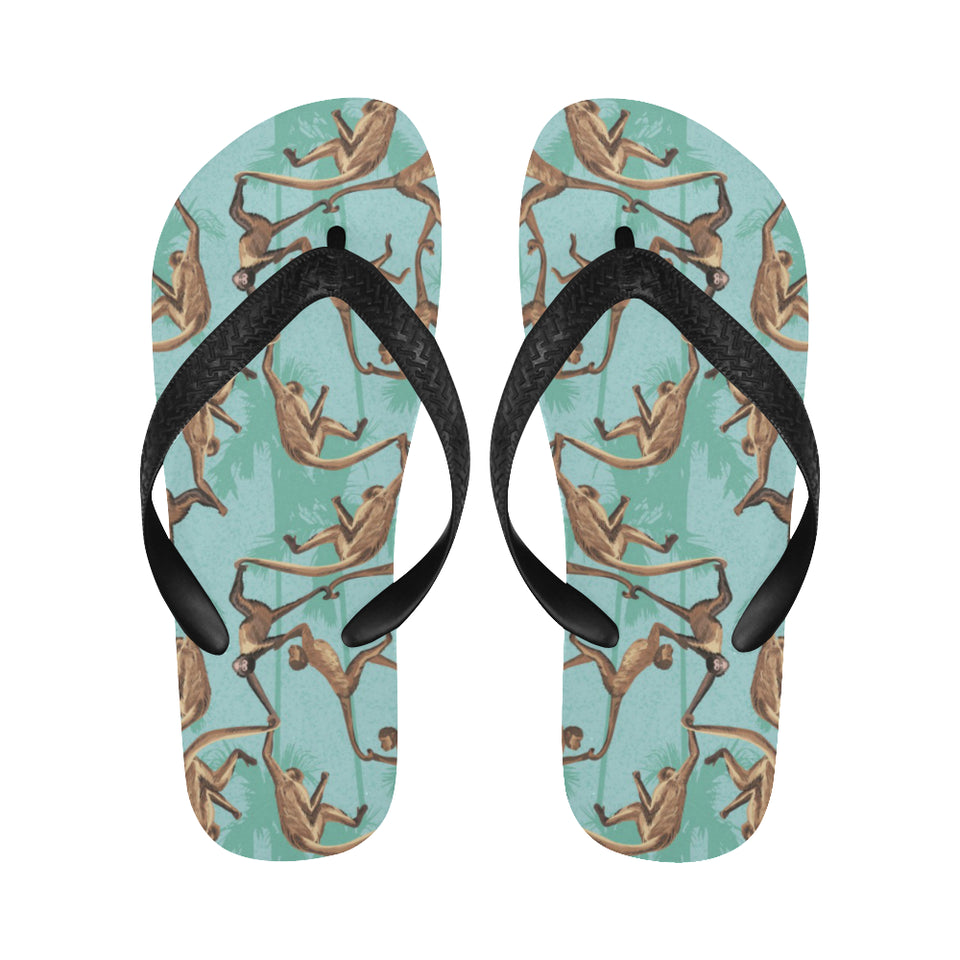 Monkey Palm tree background Unisex Flip Flops