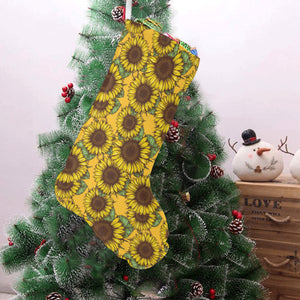 Sunflower pattern Christmas Stocking