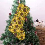 Sunflower pattern Christmas Stocking