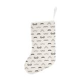 Mustache Beard Pattern Print Design 05 Christmas Stocking