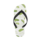 Cucumber sketch pattern Unisex Flip Flops