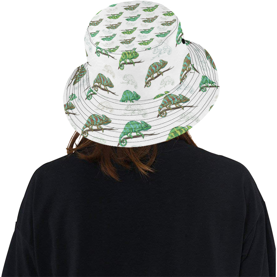 Chameleon lizard pattern Unisex Bucket Hat