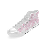 Sketch guava pattern Men's High Top Canvas Shoes White