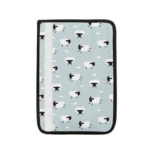 Sheep polka dot cloud pattern Car Seat Belt Cover