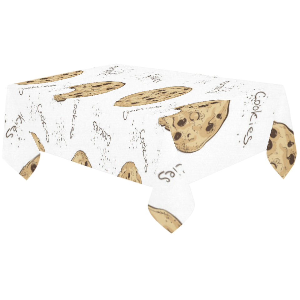 Sketch style cookie pattern Tablecloth