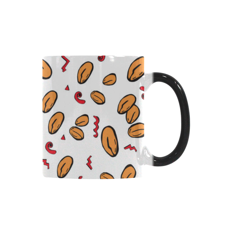 peanuts pattern background Morphing Mug Heat Changing Mug
