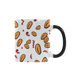 peanuts pattern background Morphing Mug Heat Changing Mug