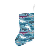 Whale design pattern Christmas Stocking