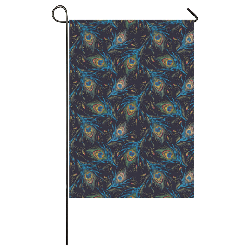 Beautiful peacock feather pattern House Flag Garden Flag