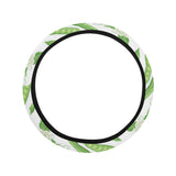 Green Peas Pattern Print Design 04 Car Steering Wheel Cover