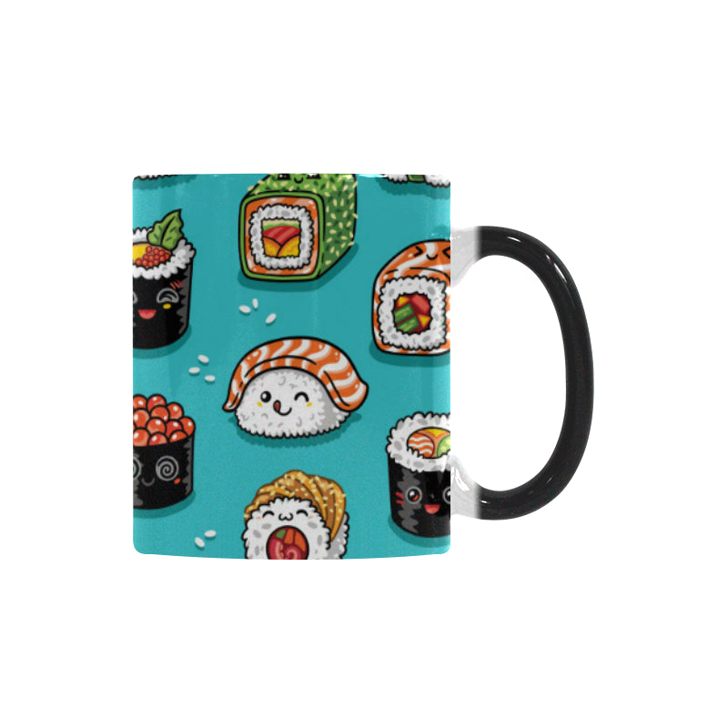 Cute sushi pattern Morphing Mug Heat Changing Mug